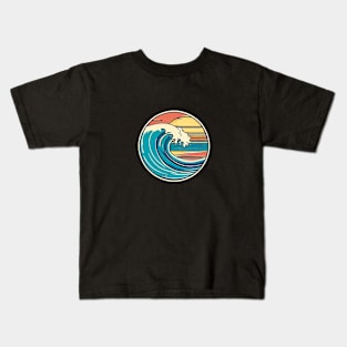 Retro Wave of Kanagawa Kids T-Shirt